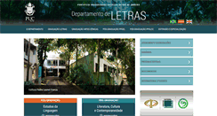 Desktop Screenshot of letras.puc-rio.br