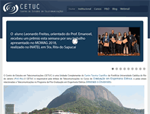 Tablet Screenshot of cetuc.puc-rio.br