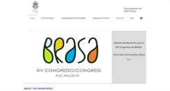 Desktop Screenshot of his.puc-rio.br