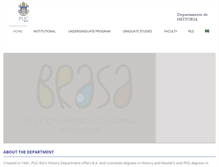 Tablet Screenshot of his.puc-rio.br